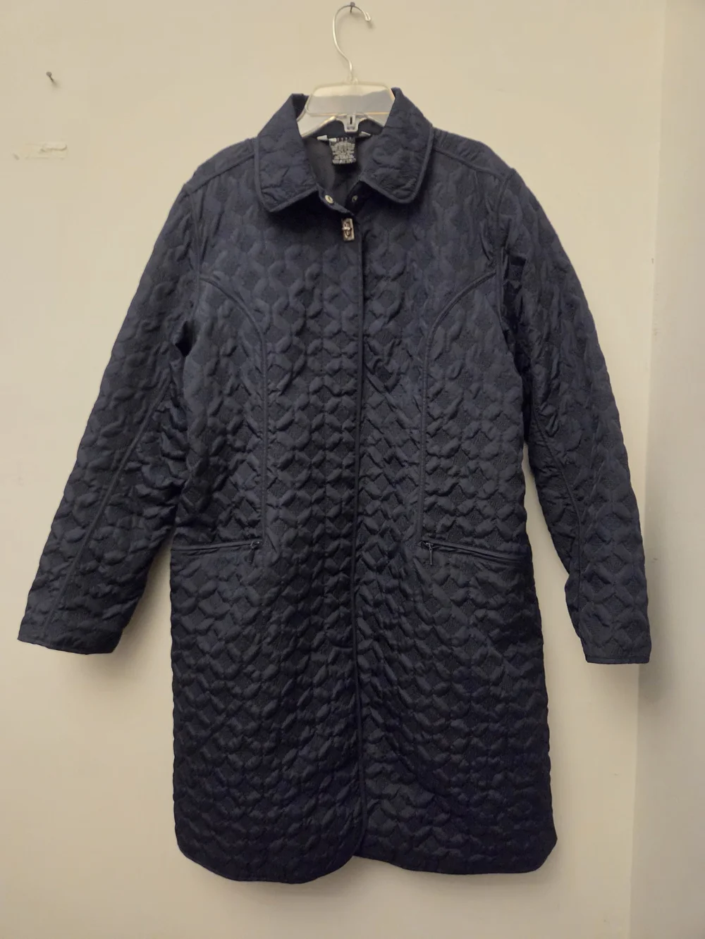 Vintage Carole Little Navy Embroidered Style Jacket